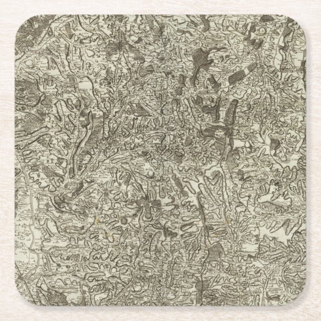 Macon Rechteckiger Pappuntersetzer (Vorderseite)