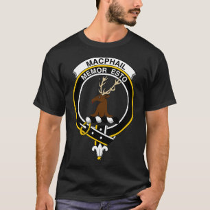 MacPhail Crest Tartan Clan Scottish Clan T-Shirt