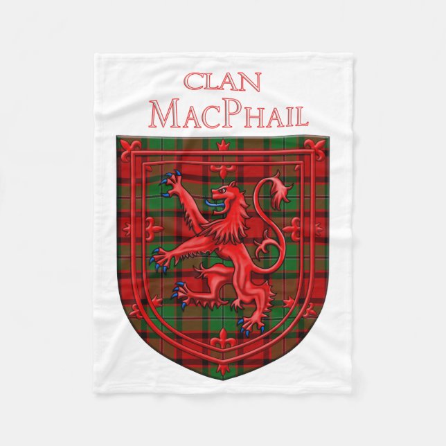 MacPhail Tartan Scottish Plädoyer Fleecedecke (Vorderseite)