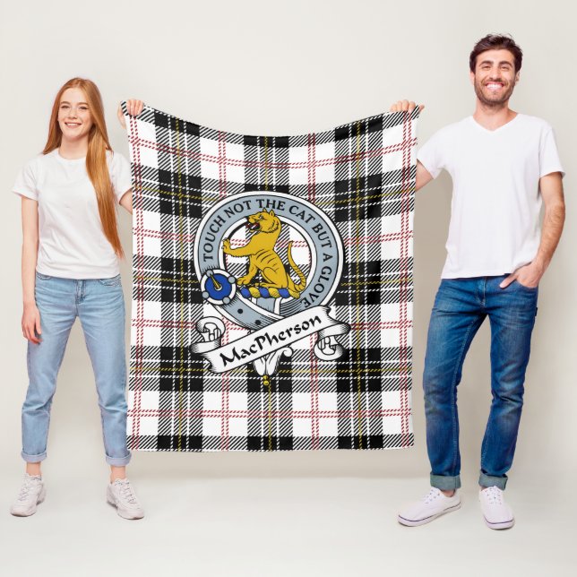 MacPherson Clan Abzeichen Tartan Kariert Fleecedecke (Beispiel)