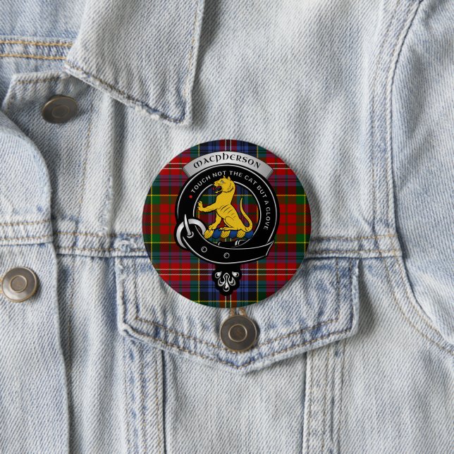 Macpherson Clan Abzeichen Tasten Button (Beispiel)