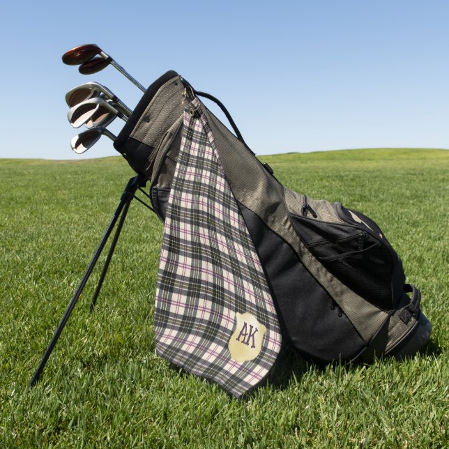 MacPherson Dress Modern Original Scottish Tartan Golfhandtuch (Gras)