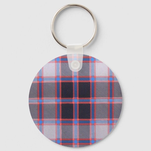 MACPHERSON JUNTING TARTAN SCHLÜSSELANHÄNGER (Vorderseite)
