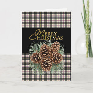 MacPherson-Schottischer-Tartan-Weihnachten Feiertagskarte