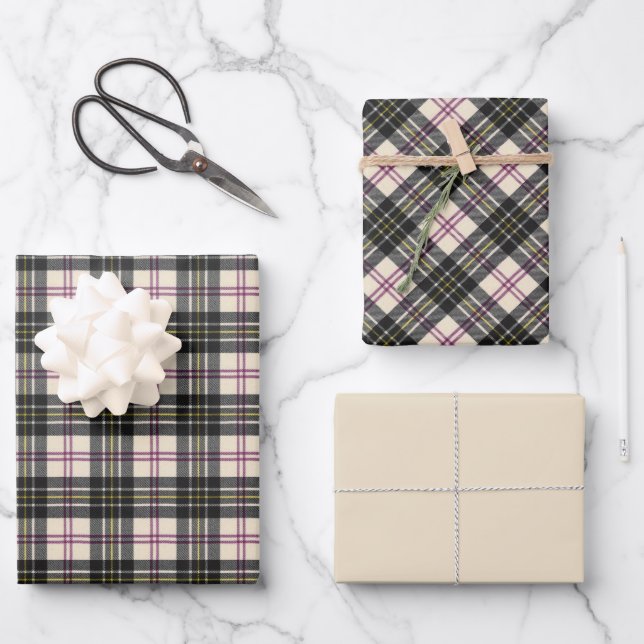 MacPherson Scottish Clan Tartan Geschenkpapier Set (Vorderseite)