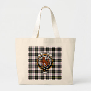 MacPherson Tartan, Clan-Abzeichen und Motto-Tasche Jumbo Stoffbeutel