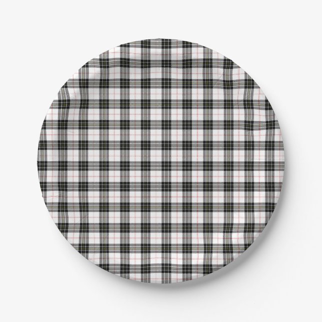 MacPherson Tartan Pappteller (Vorderseite)
