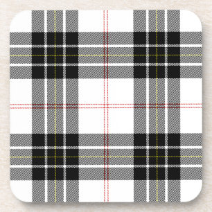 MacPherson Tartan Schwarz-weiß kariert Untersetzer