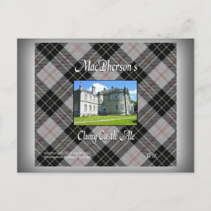 MacPhersons Cluny Castle Ale Postkarte