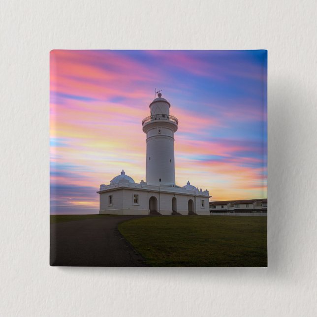 Macquarie Leuchtturm | Sydney, Australien Button (Vorderseite)