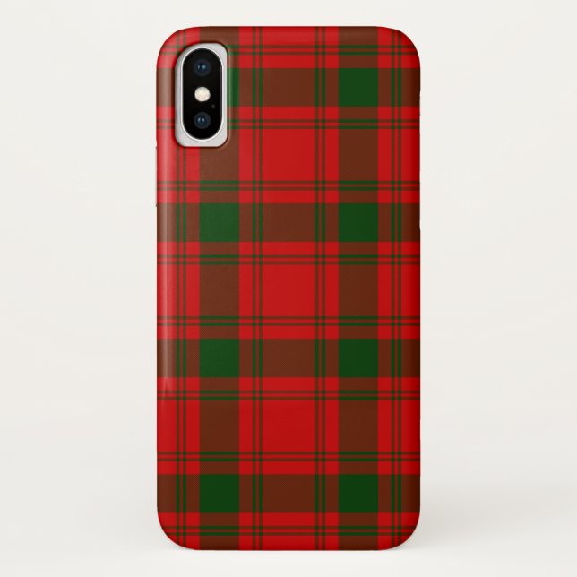 MacQuarrie Tartan rot kariert Case-Mate iPhone Hülle (Rückseite)