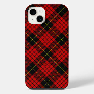 MacQueen-Tartan Rot und Schwarz Karo iPhone 14 Plus Hülle
