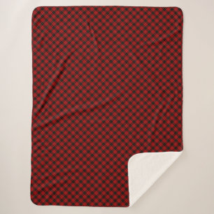MacQueen Tartan rouge et noir plaid