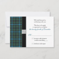 MacRae Ancient Hunting Tartan Hochzeits-Antwortkar