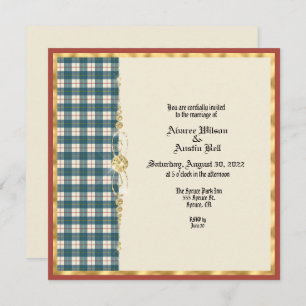 MacRae Conchra Tartan Faire-part de mariage