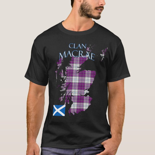 MacRae Scottish Clan Tartan Scotland T-Shirt (Vorderseite)