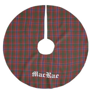 MacRae Tartan Kariert Tree Skirt Polyester Weihnachtsbaumdecke