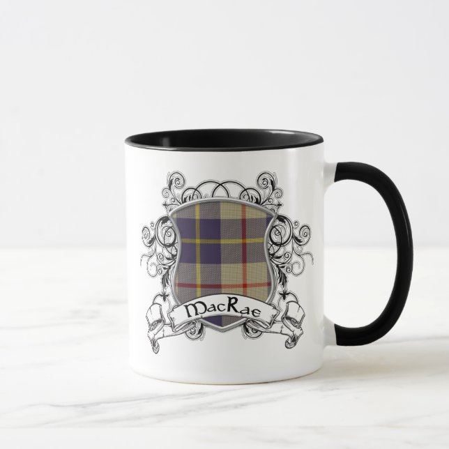 MacRae Tartan-Schild Tasse (Rechts)