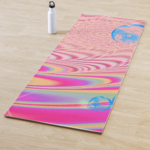 MACRAME'- Abstraktes Bild des Fraktals Kunst - Yogamatte