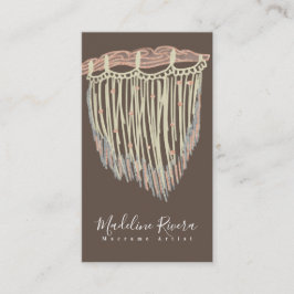 Macrame Artist Handmade Art Designer Visitenkarte