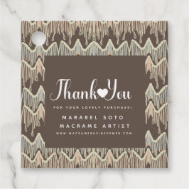 Macrame Handmade Business Vielen Dank Geschenkanhänger