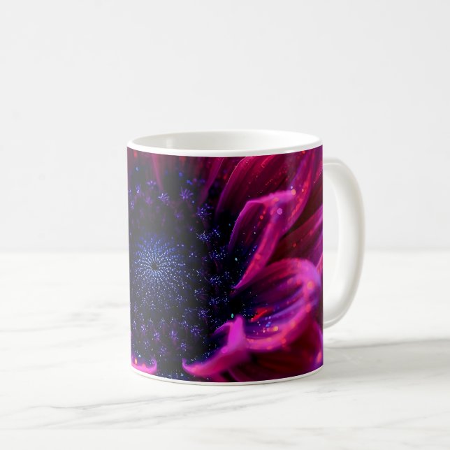 Macro Fuchsia Nebula Kaffeetasse (VorderseiteRechts)