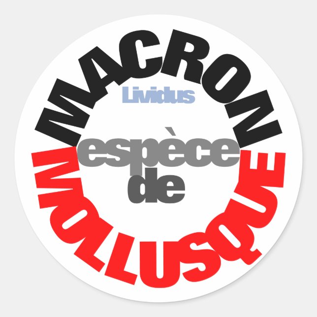 Macron espèce de Mollusque Sticker (Vorderseite)