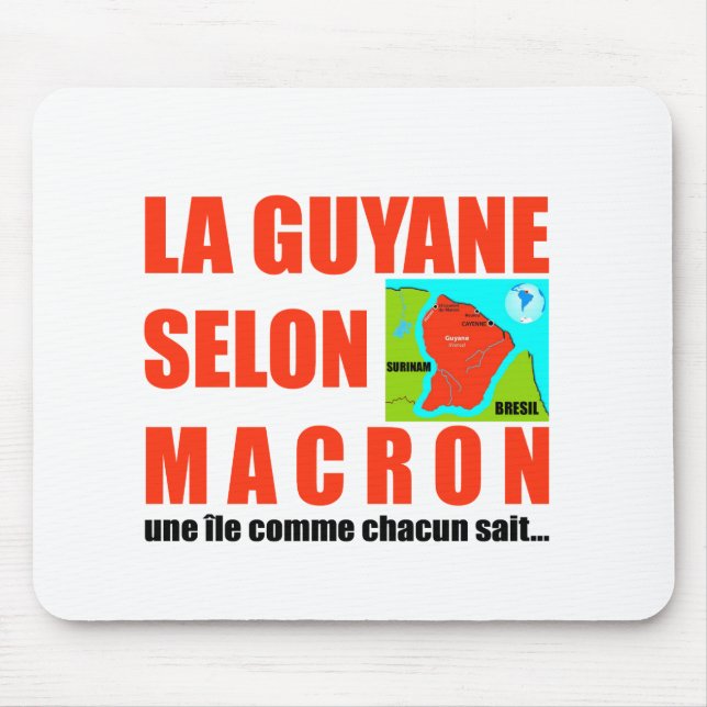 Macron sagt, Französisch ist eine Insel Mousepad (Vorne)