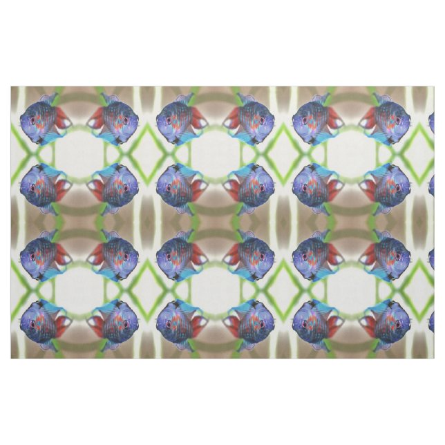 Macropodus Opercularis Aquarium Fisch Stoff (Fat Quarter (45,7 x 55,9 cm))