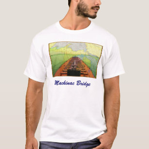 Macschiffsdiagramm, Mackinac Brücke T-Shirt