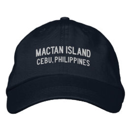 Mactan Island Cebu Philippinen Baseballhut Bestickte Baseballkappe