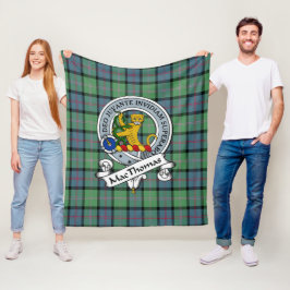 MacThomas Ancient Clan Abzeichen Tartan Kariert Fleecedecke