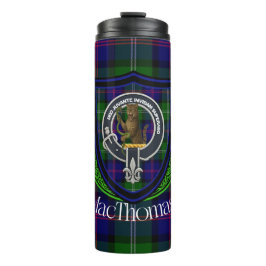 MacThomas Scottish Clan Tartan & Crest Thermosbecher