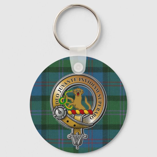 MacThomas Tartan & Badge Schlüsselanhänger (Vorderseite)