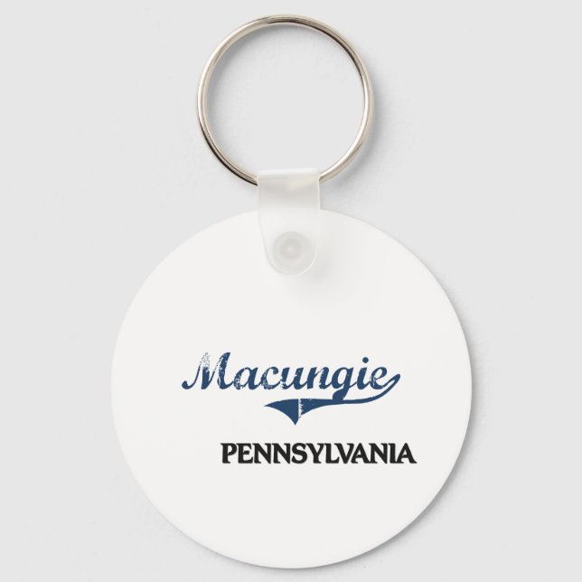 Macungie Pennsylvania City Classic Schlüsselanhänger (Vorderseite)