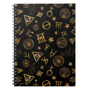 MACUSA™ Magic Symbols und Wappen Muster Notizblock