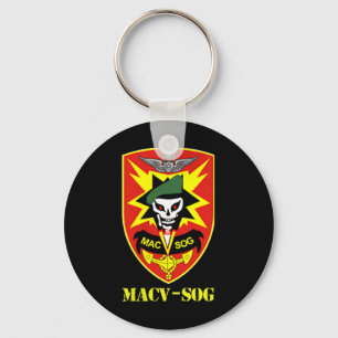Macv-sog Army Unit Small Patch Vollfarbiges Vietna Schlüsselanhänger