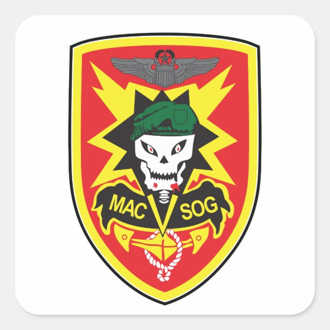 MACV-SOG QUADRATISCHER AUFKLEBER (Vorderseite)