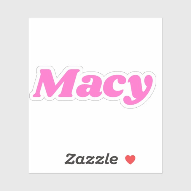 Macy Aufkleber (Blatt)