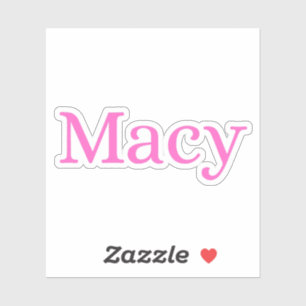 Macy Aufkleber