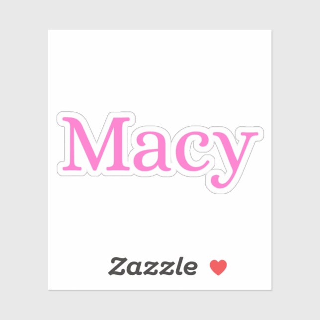 Macy Aufkleber (Blatt)