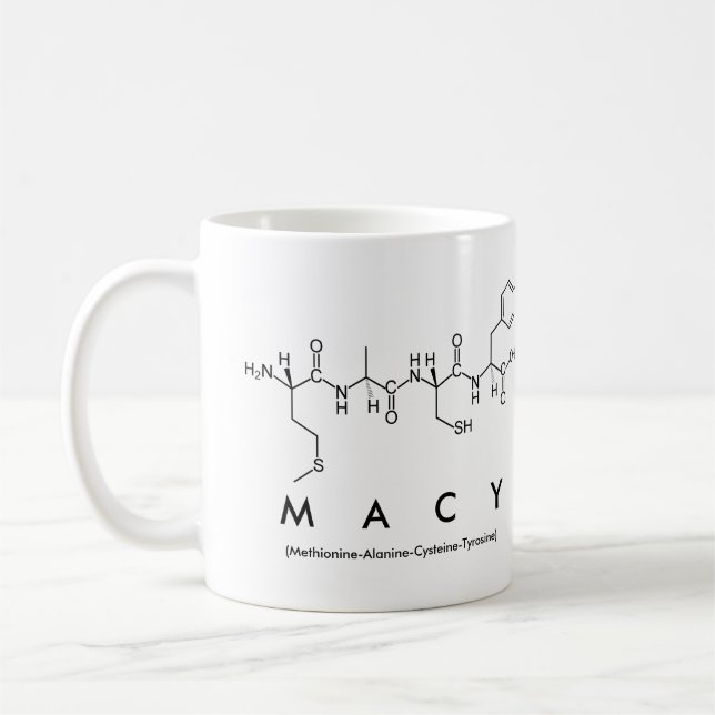 Macy peptide nom mug (Gauche)