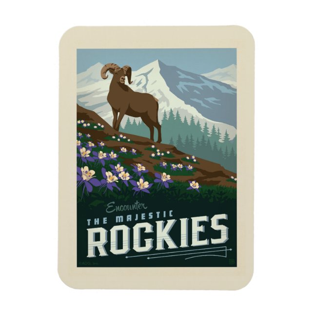 Macy's Blume Show|Rockies Magnet (Vertikal)