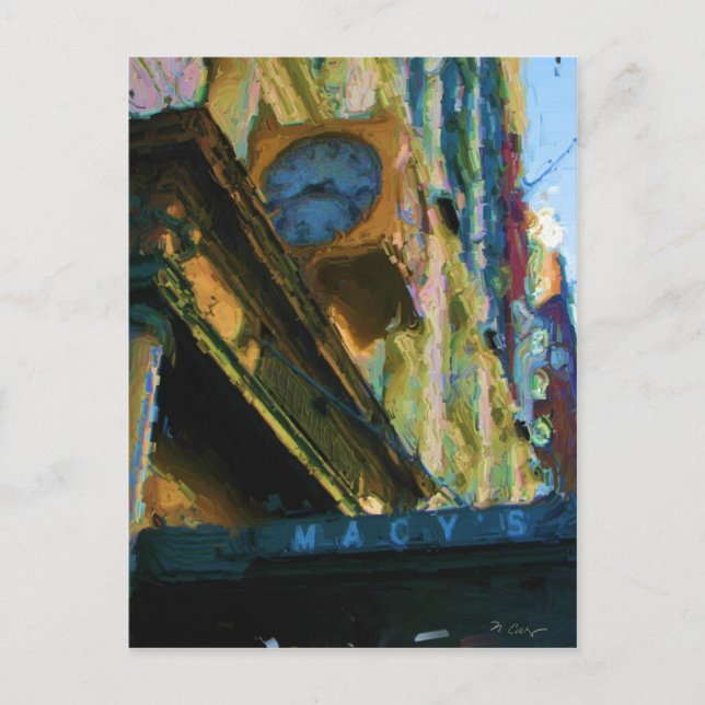 Macy's NYC Postkarte (Vorderseite)