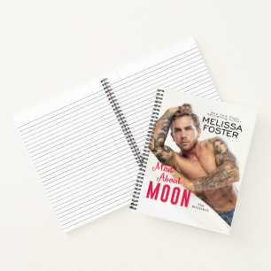Mad About Moon Notebook - 8,5" l x 11" w Notizbuch