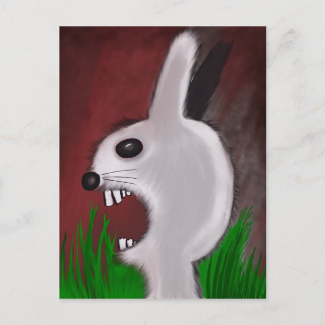 Mad Bunny Postcard Postkarte (Vorderseite)