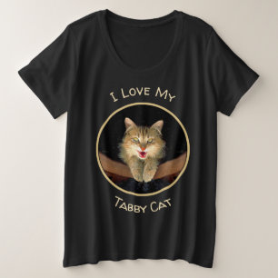 Mad Cat Painting - Niedliche Original Cat Art Große Größe T-Shirt