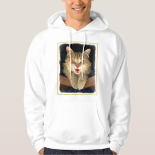 Mad Cat Painting - Niedliche Original Cat Art Hoodie