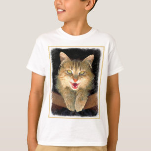 Mad Cat Painting - Niedliche Original Cat Art T-Shirt