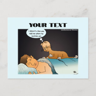 Mad Cat Postcard Postkarte